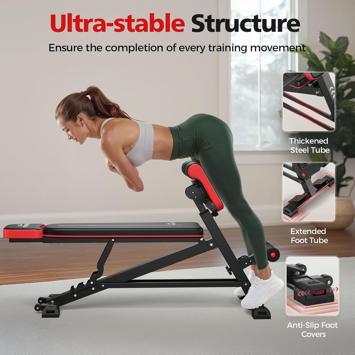 FLYBIRD 4-in-1 Roman Chair: Ultimate Full Body Workout