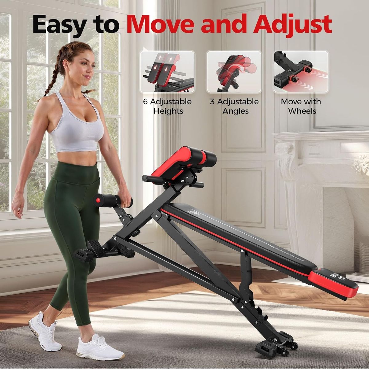 FLYBIRD 4-in-1 Roman Chair: Ultimate Full Body Workout