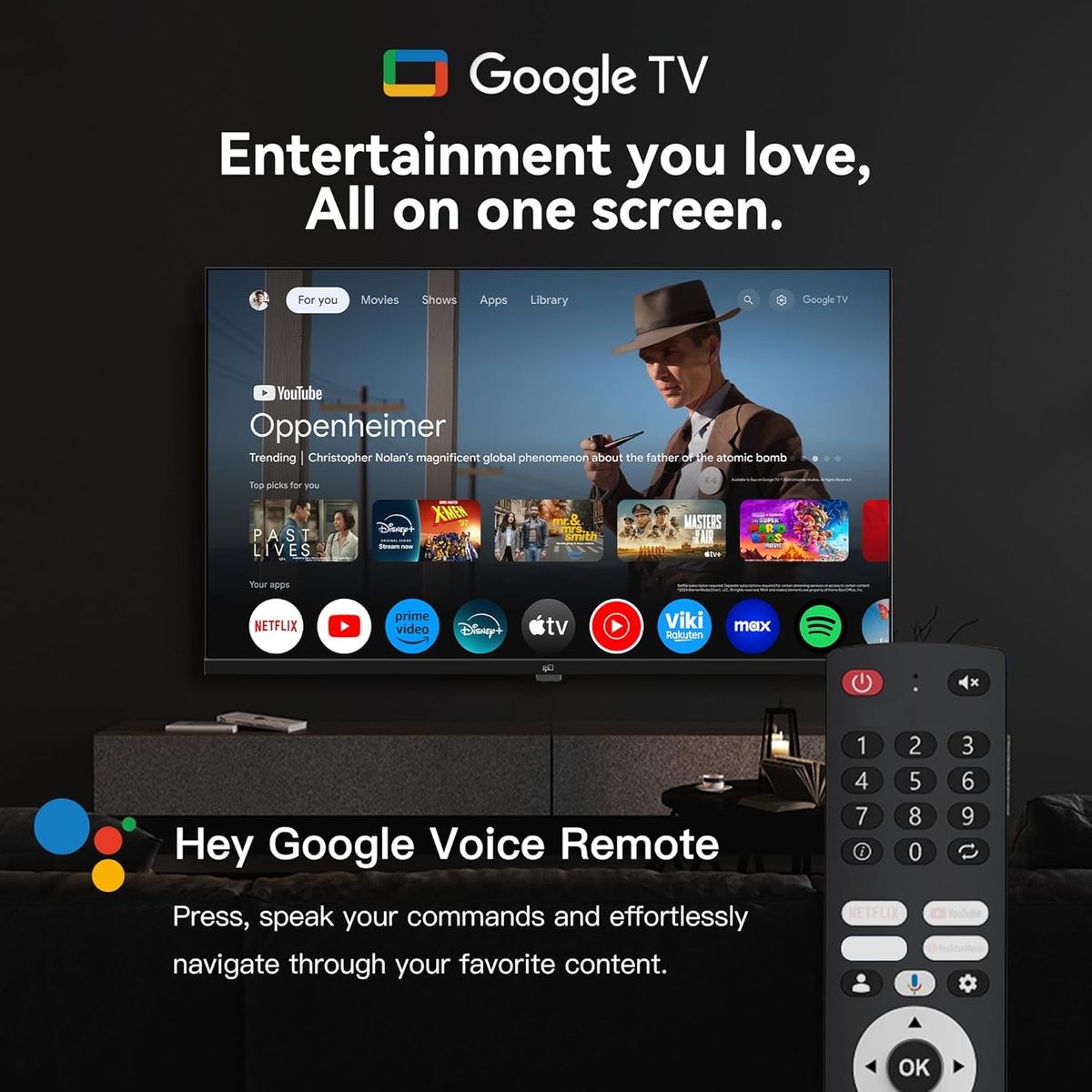 FPD 32-inch Smart TV: Google TV, HDR10, Dolby Audio – 2024 Model