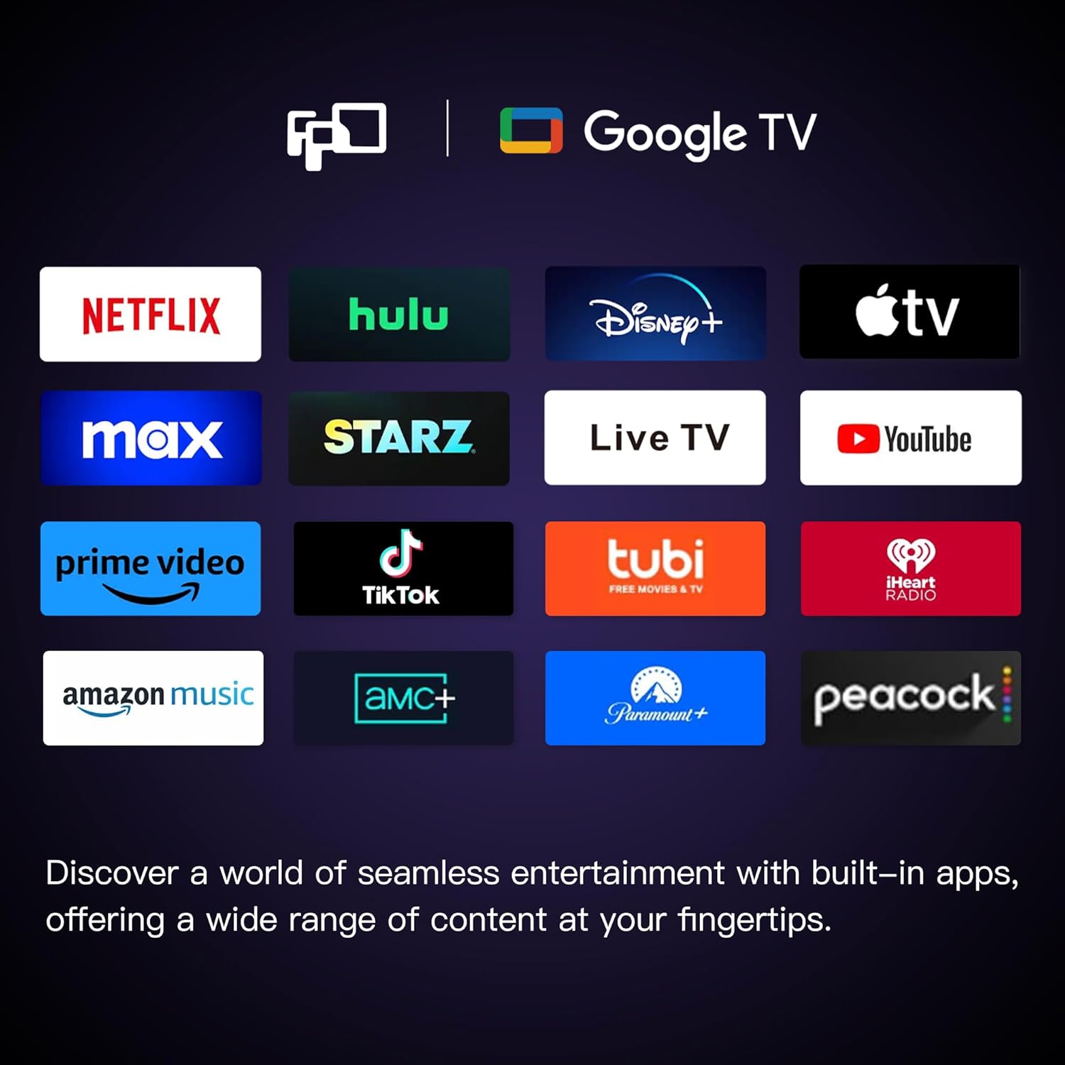 FPD 32-inch Smart TV: Google TV, HDR10, Dolby Audio – 2024 Model