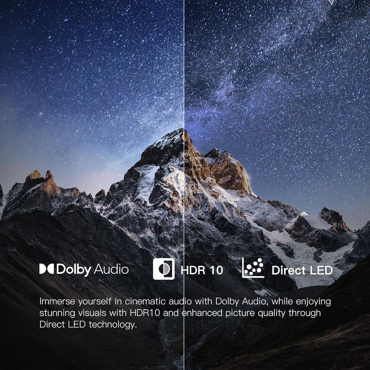 FPD 32-inch Smart TV: Google TV, HDR10, Dolby Audio – 2024 Model