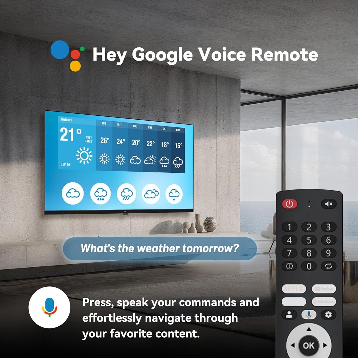 FPD 32-inch Smart TV: Google TV, HDR10, Dolby Audio – 2024 Model
