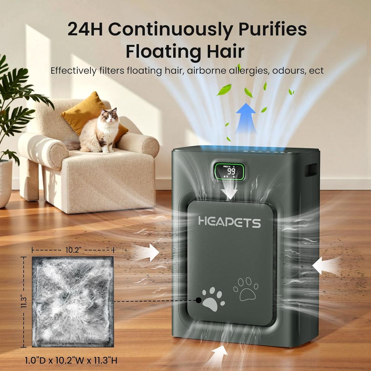 HEAPETS Pet Air Purifier: Breathe Clean, Live Happy