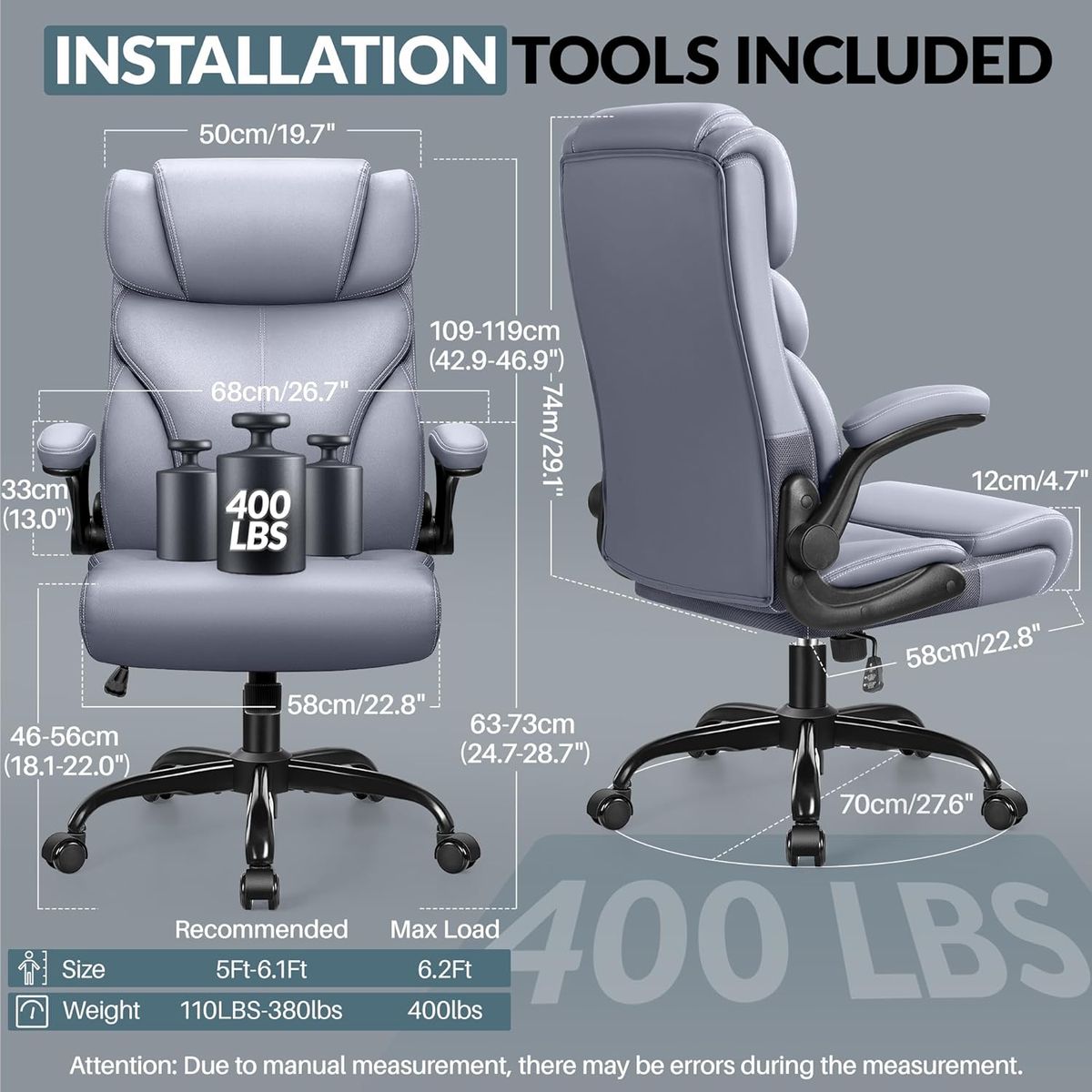 HeroSet Ergonomic Big & Tall Chair – Comfort Meets Quality