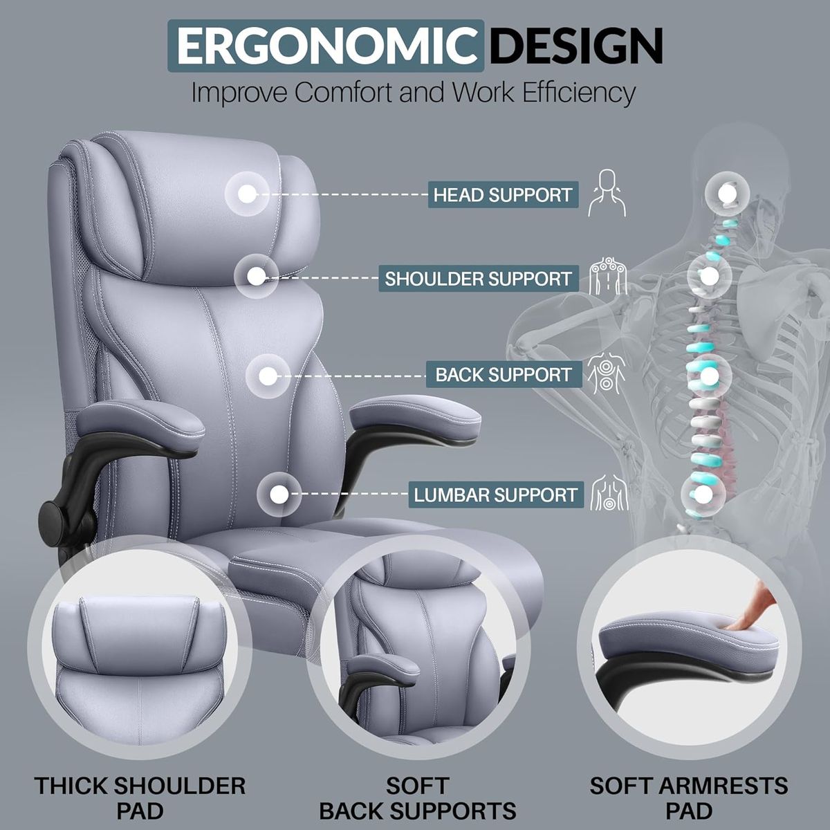 HeroSet Ergonomic Big & Tall Chair – Comfort Meets Quality