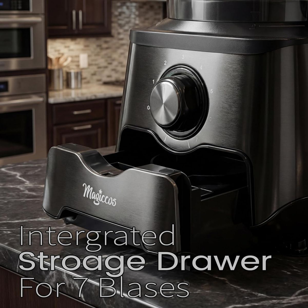 Magiccos 14-Cup Food Processor: Slice, Shred & Chop with Ease