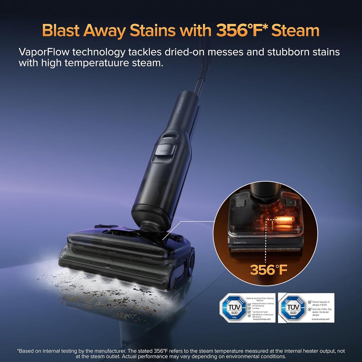 Roborock F25 Ultra: Steam Wet Dry Vacuum with 356°F Steam