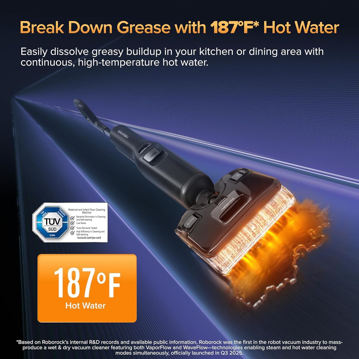 Roborock F25 Ultra: Steam Wet Dry Vacuum with 356°F Steam