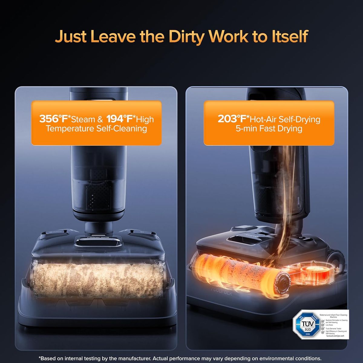 Roborock F25 Ultra: Steam Wet Dry Vacuum with 356°F Steam