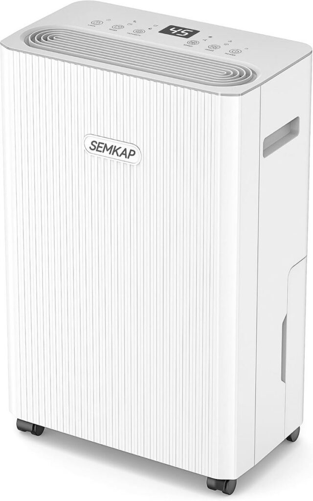 SEMKAP 32-Pint Dehumidifier: 2500 Sq.Ft for Basement & Home