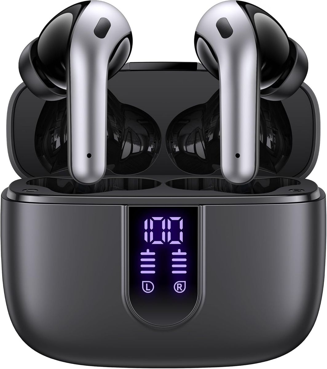 TAGRY Bluetooth Earbuds: 60H Playback & LED Display