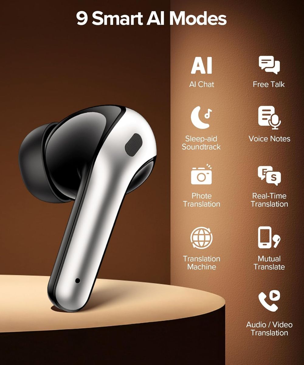 TAGRY Bluetooth Earbuds: 60H Playback & LED Display