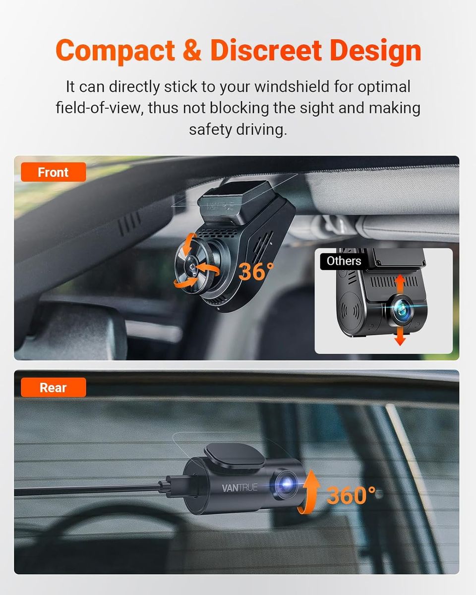 Vantrue S1 Pro AI: Dual 1440P Dash Cam Excellence