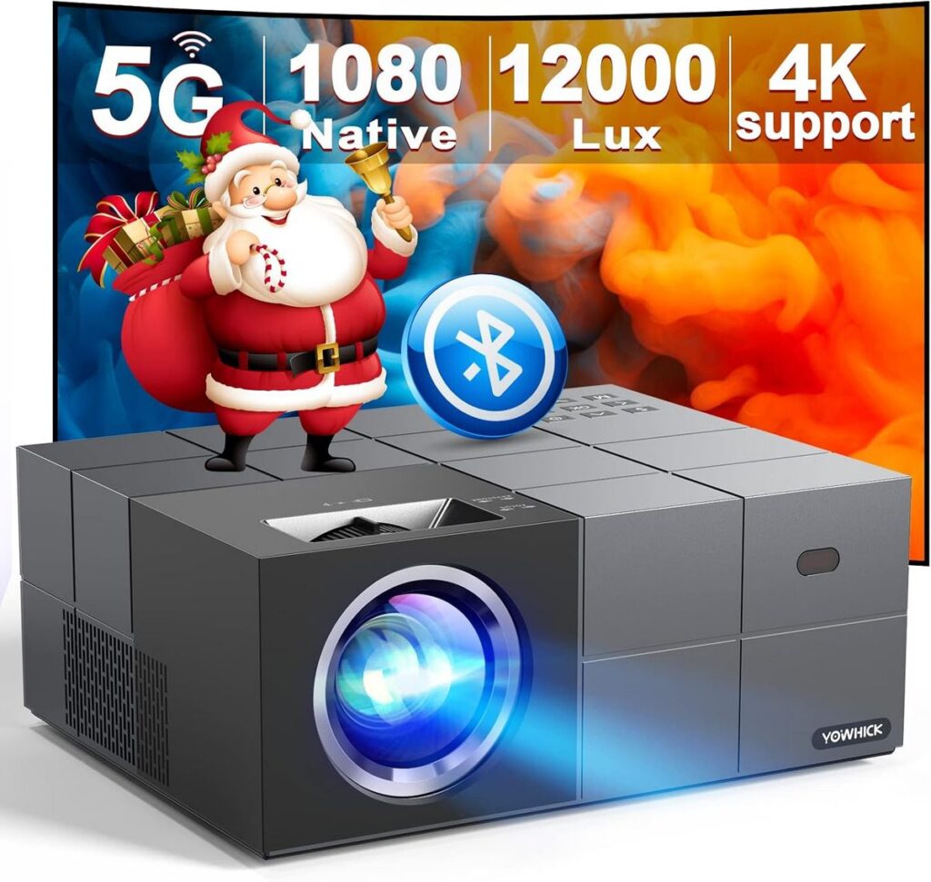 YOWHICK 4K Smart Projector: Netflix & Dolby Audio