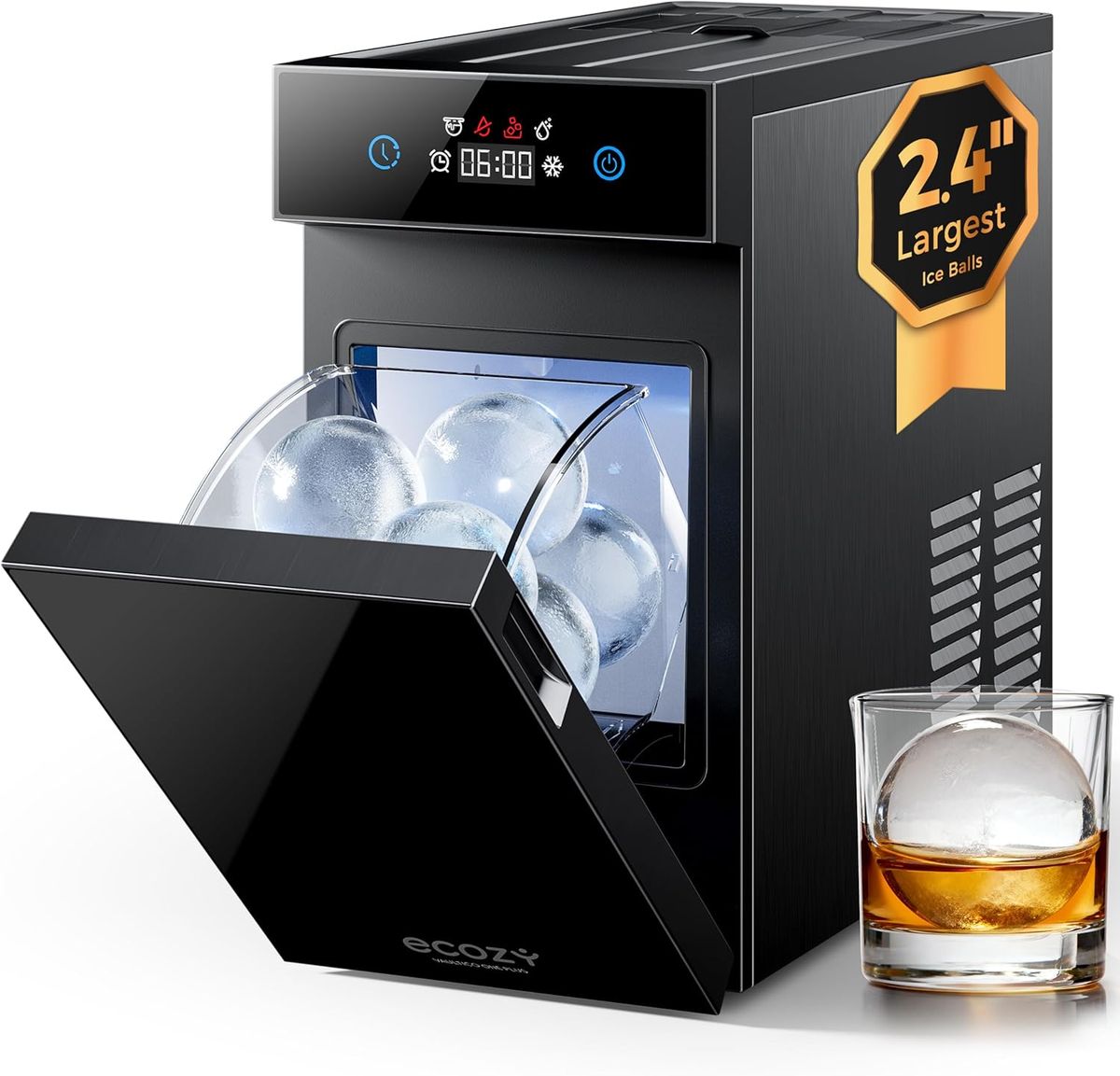 ecozy Clear Ice Ball Maker: Perfect Spheres for Every Sip