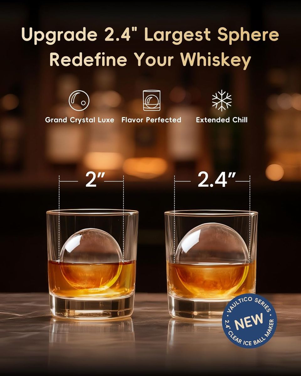 ecozy Clear Ice Ball Maker: Perfect Spheres for Every Sip