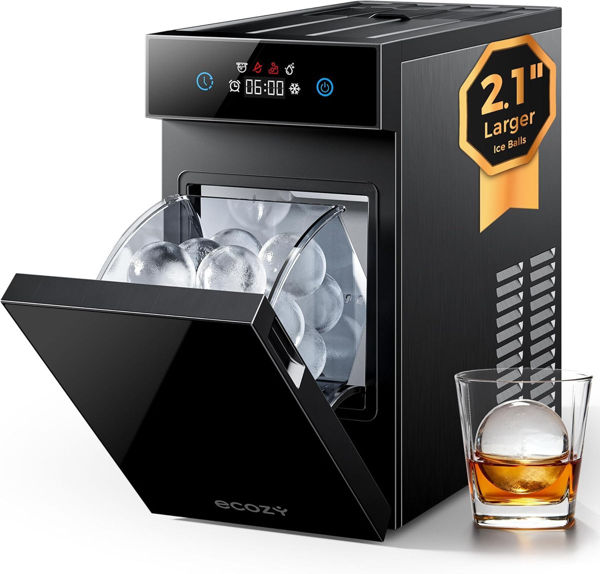 ecozy Clear Ice Ball Maker: Perfect Spheres for Every Sip