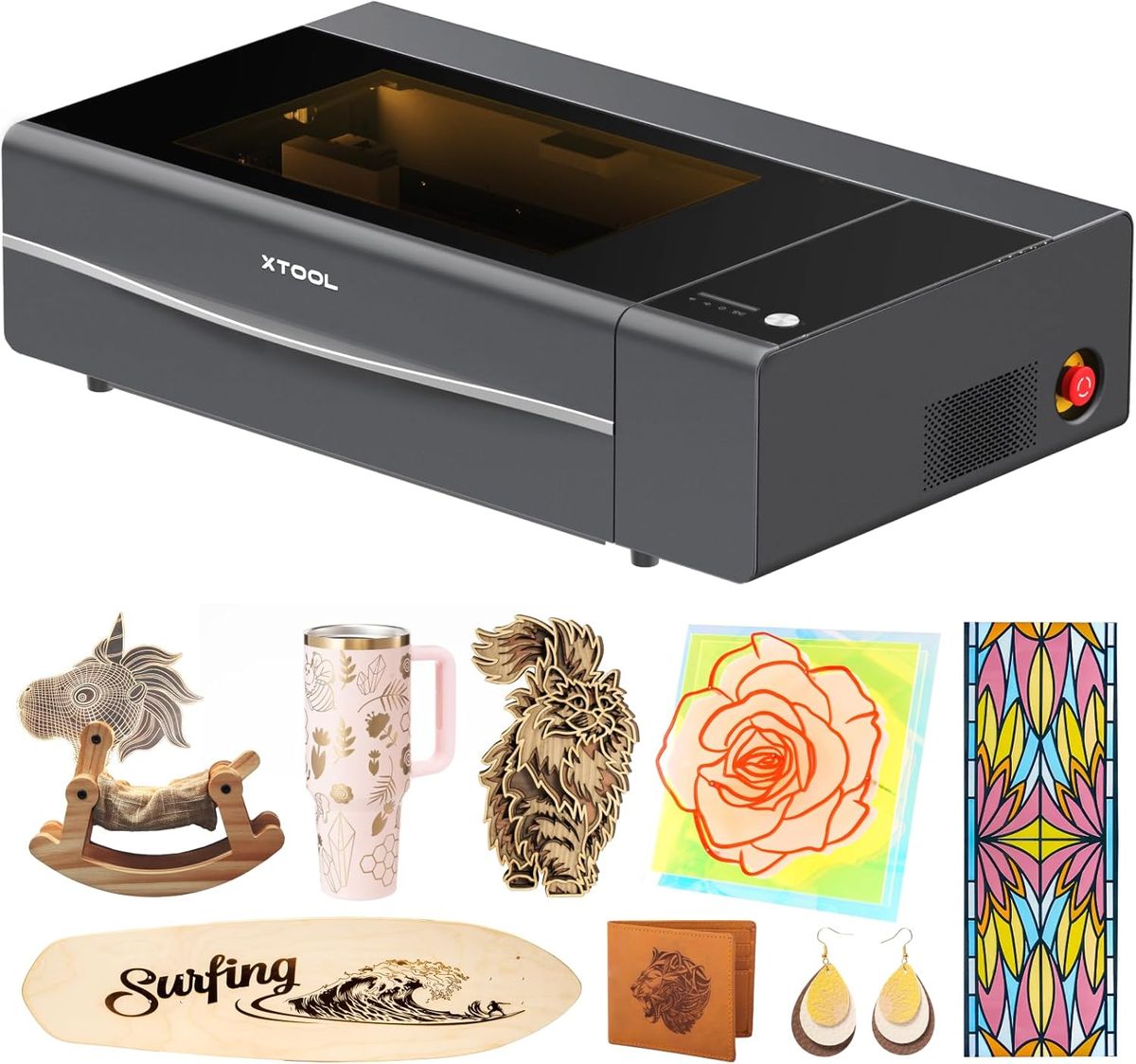 xTool P2S 55W CO2 Laser Cutter: Creativity Unleashed