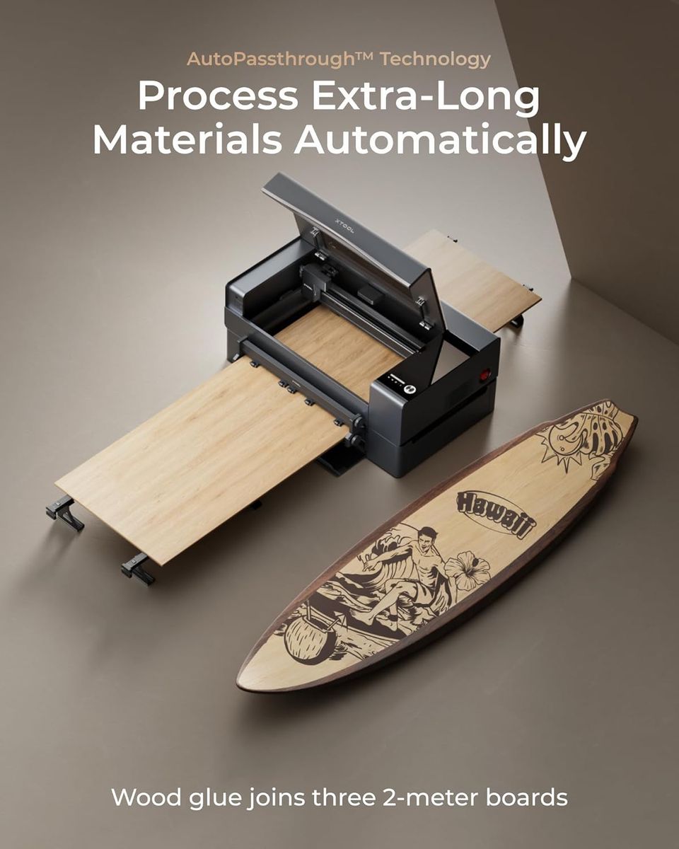 xTool P2S 55W CO2 Laser Cutter: Creativity Unleashed