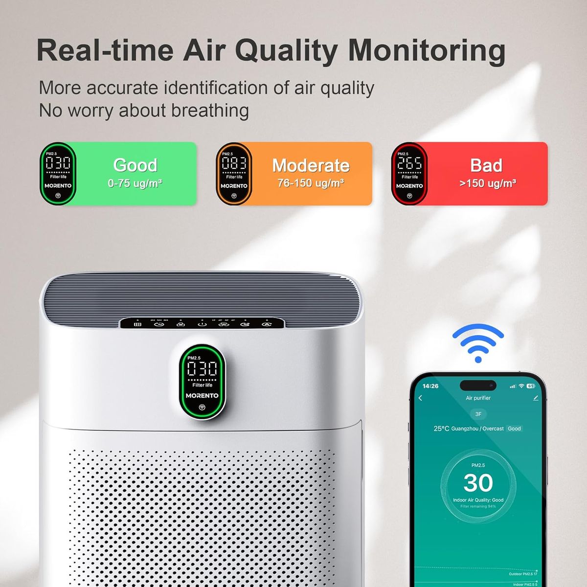 Breathe Tomorrow: Morento Smart Air Purifier Redefines Clean Air