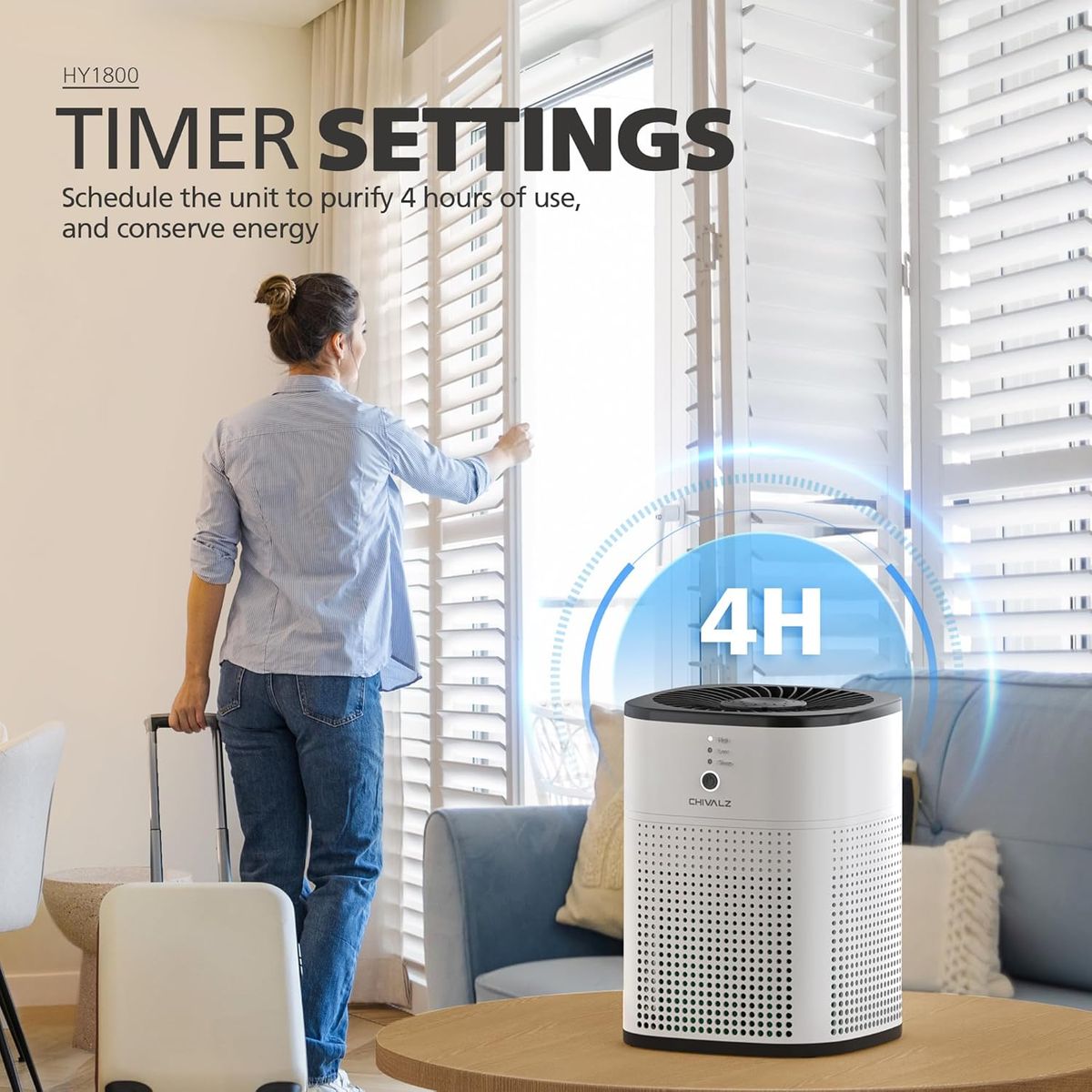 Breathe Cleaner with Chivalz 1800 Air Purifier