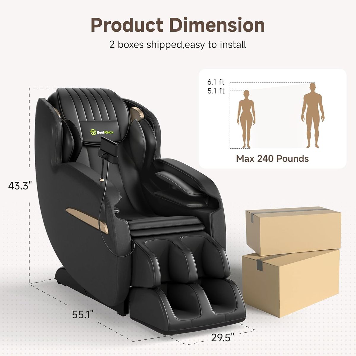 RealRelax Favor-03 Upgraded Massage Chair: Your Daily Escape
