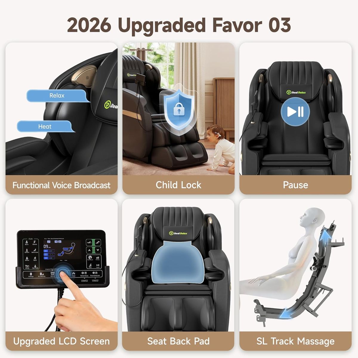 RealRelax Favor-03 Upgraded Massage Chair: Your Daily Escape