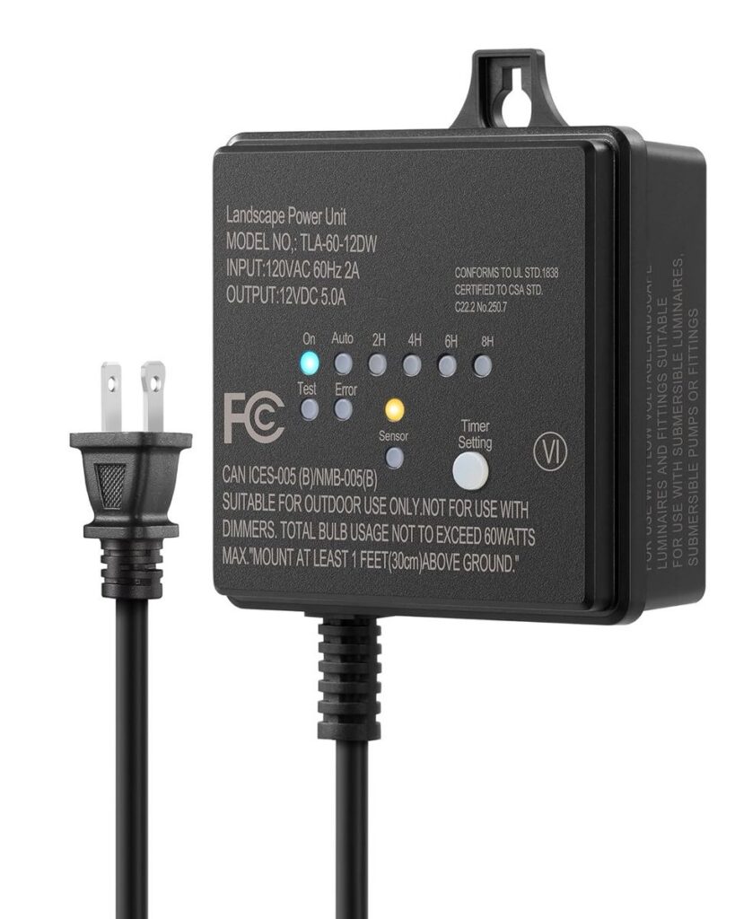 DEWENWILS 60W Low Voltage Transformer: Smart Outdoor Lighting