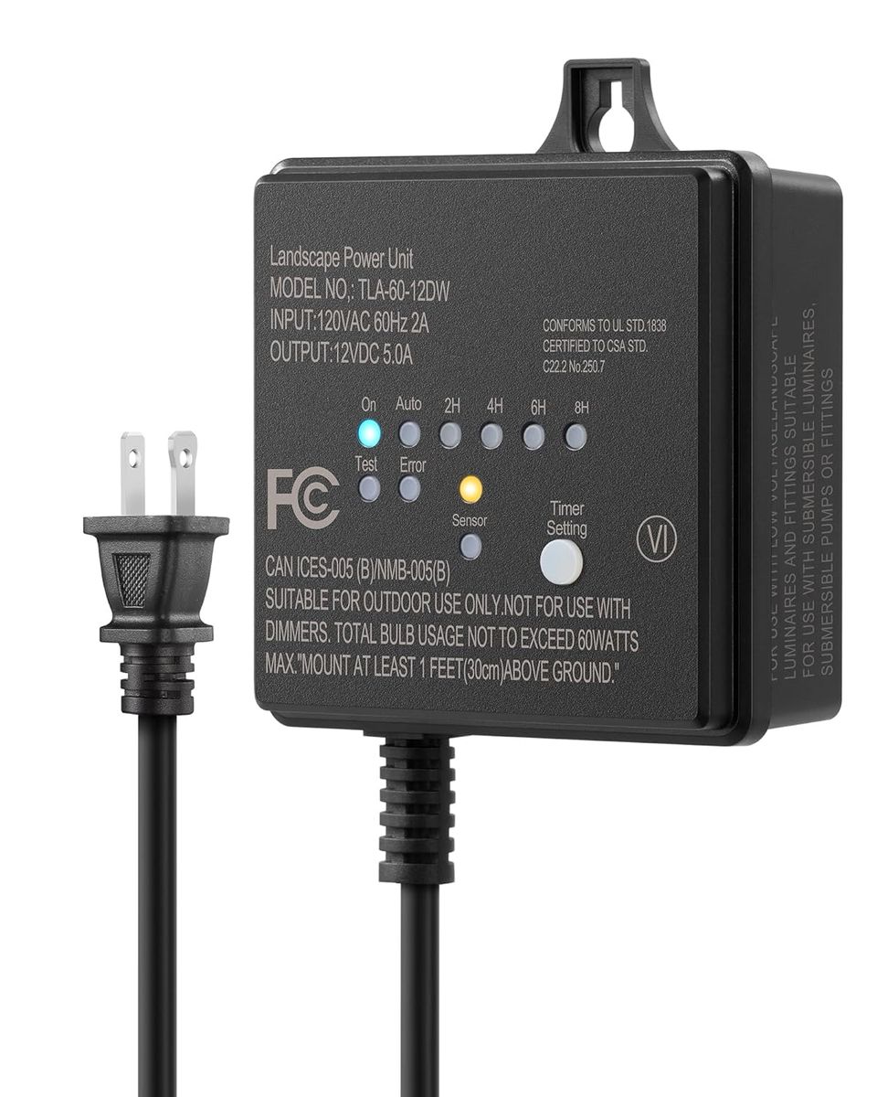 DEWENWILS 60W Low Voltage Transformer: Smart Outdoor Lighting