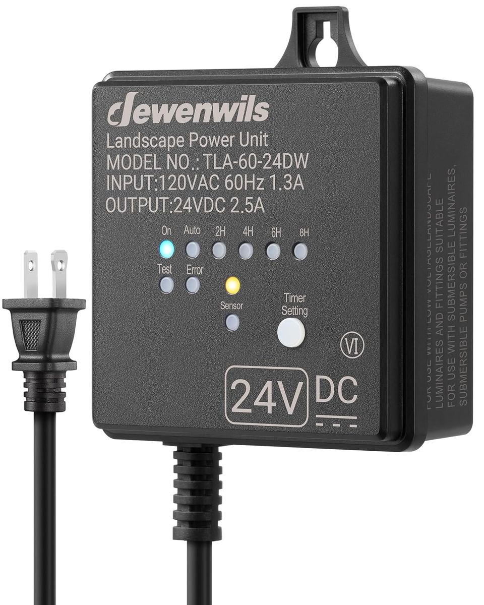 DEWENWILS 60W Low Voltage Transformer: Smart Outdoor Lighting