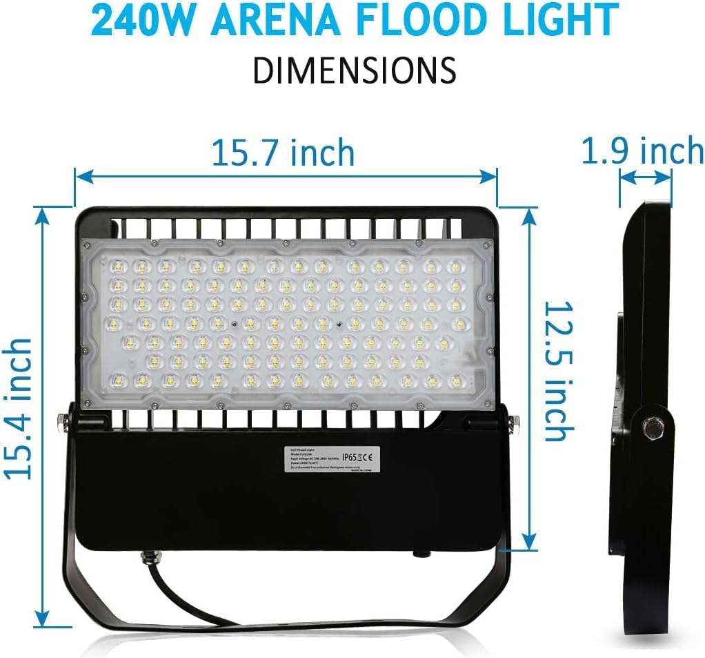 LEDMO 240W Flood Light: 36,000 Lumens of Rugged Power