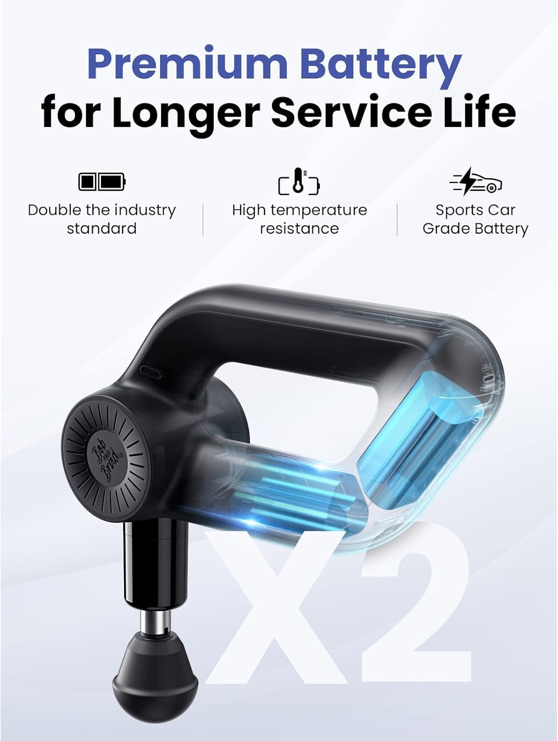 Bob and Brad D6 Pro: The Ultimate Deep Tissue Massage Gun