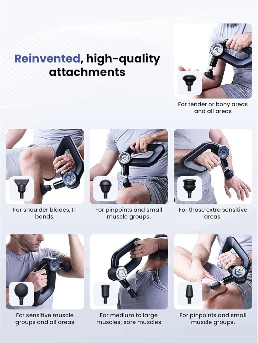 Bob and Brad D6 Pro: The Ultimate Deep Tissue Massage Gun
