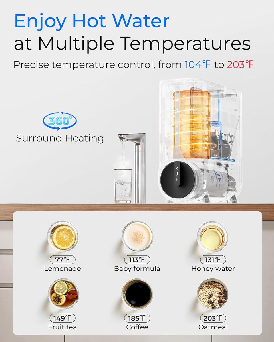 Waterdrop KJ600: Tankless RO System & Instant Hot Water