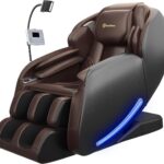 RealRelax Favor-06 3D Massage Chair - Brown: Experience True Relaxation