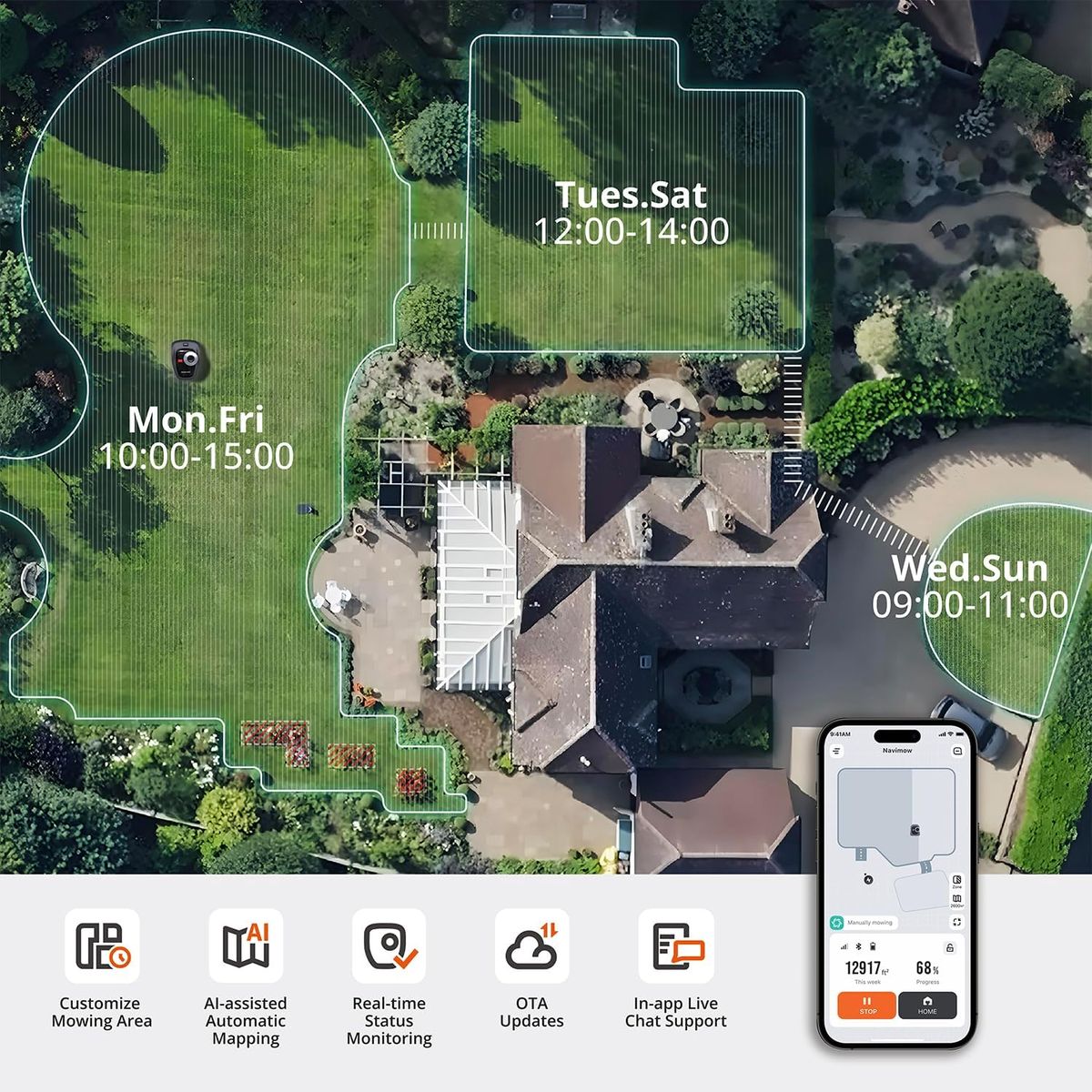 Experience Smarter Lawn Care with the Navimow i110N