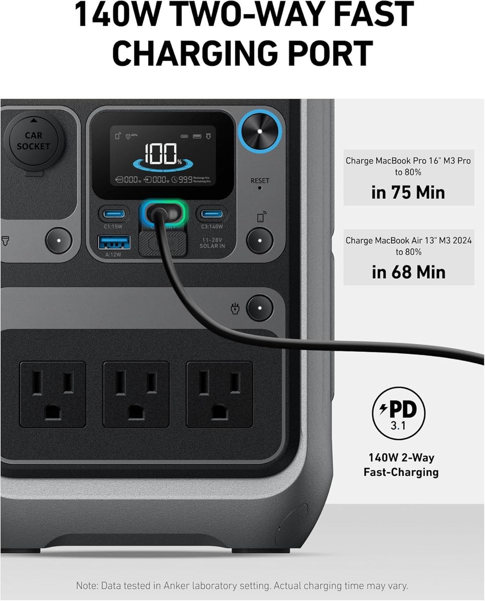 Anker SOLIX C300 Portable Power Station – Unleash Your Wanderlust