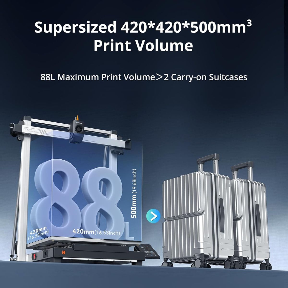 ANYCUBIC Kobra 3 Max: High-Speed, Large-Volume Multicolor 3D Printing