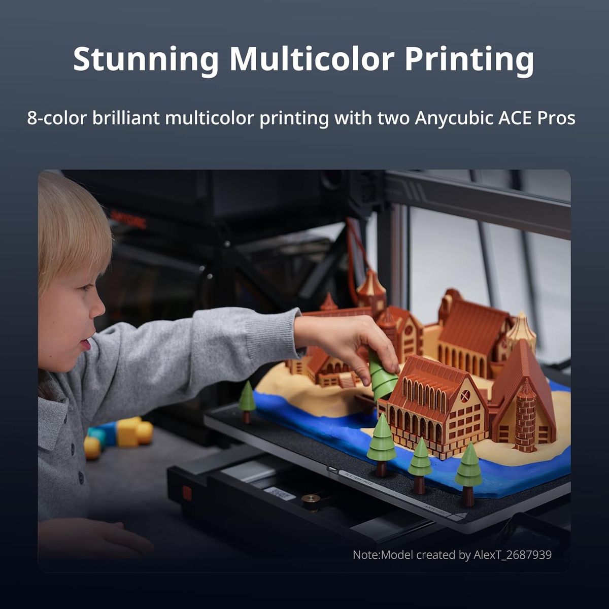 ANYCUBIC Kobra 3 Max: High-Speed, Large-Volume Multicolor 3D Printing