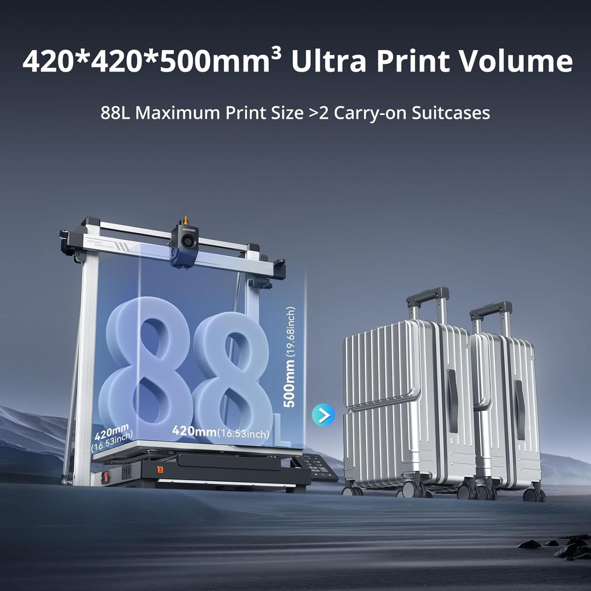ANYCUBIC Kobra 3 MAX: High-Speed Large-Format 3D Printer