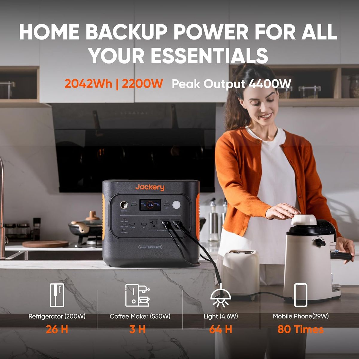 Jackery E2000v2+200Wx2: Power That Keeps Up with You