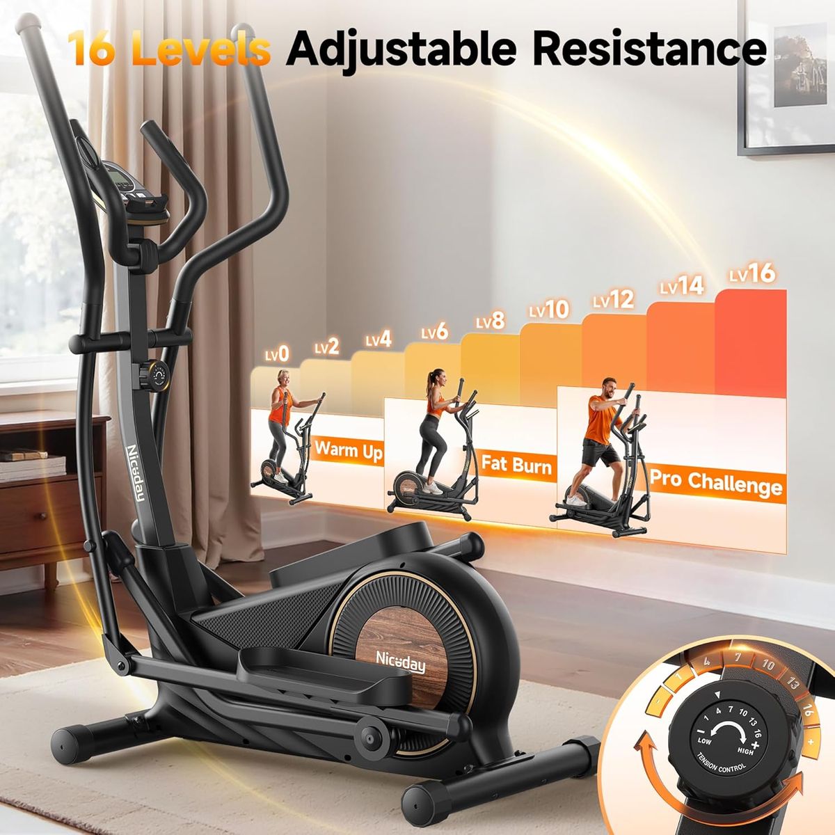 Niceday Elliptical: Train Like a Pro at Home