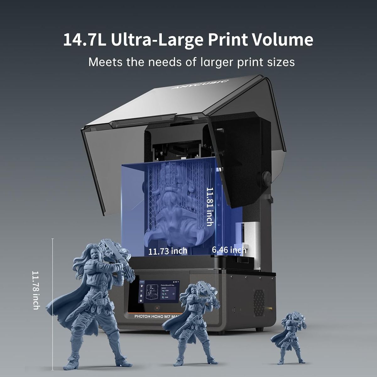 ANYCUBIC Photon Mono M7 MAX: 7K Resin 3D Printer with Large Build Volume