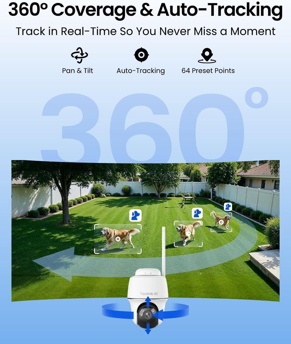 Reolink Home Hub & 4 Argus PT Ultra: Ultimate Wireless Security