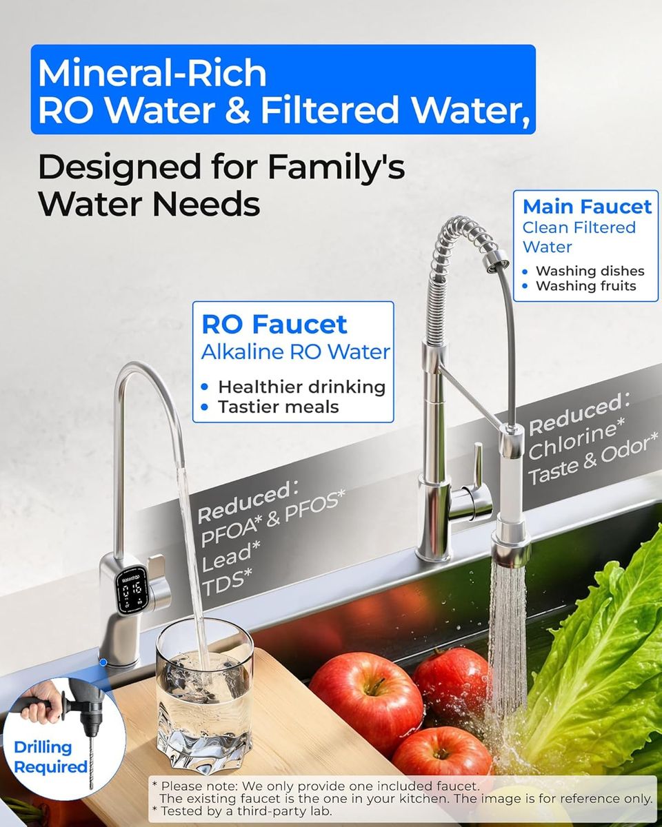 Waterdrop G5P700A-Pro: 8-Stage Alkaline Mineral RO System