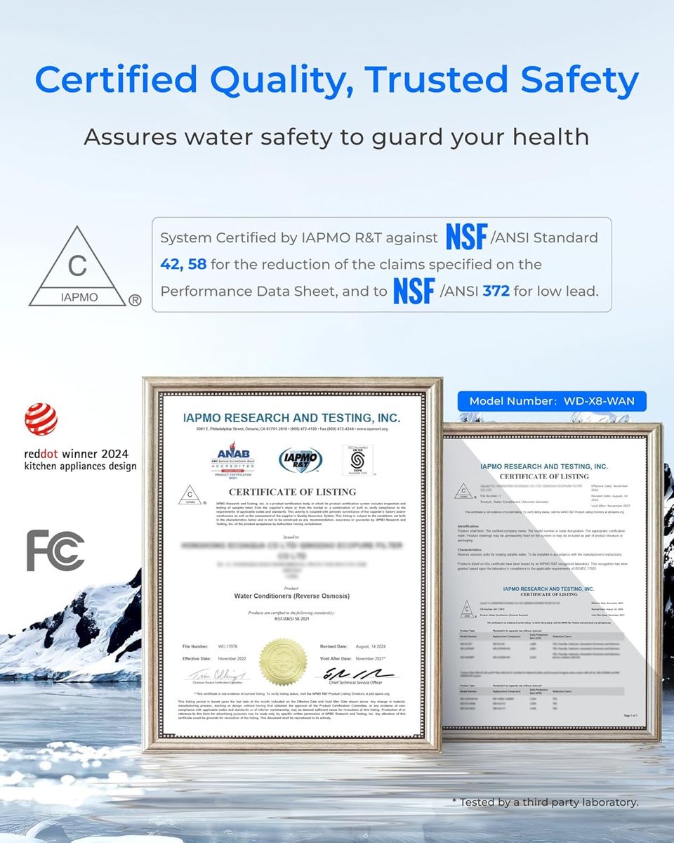 Waterdrop X8-WAN: Clean, Mineral-Enriched Water On Demand