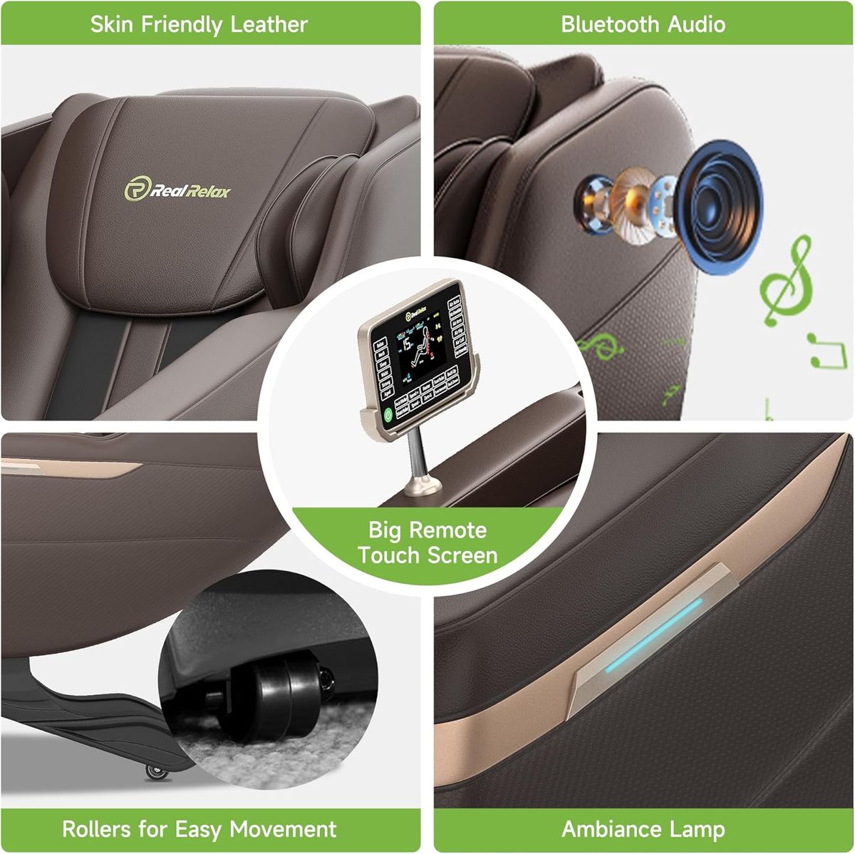 RealRelax BS02 2D Massage Chair – Brown: Your Daily Escape