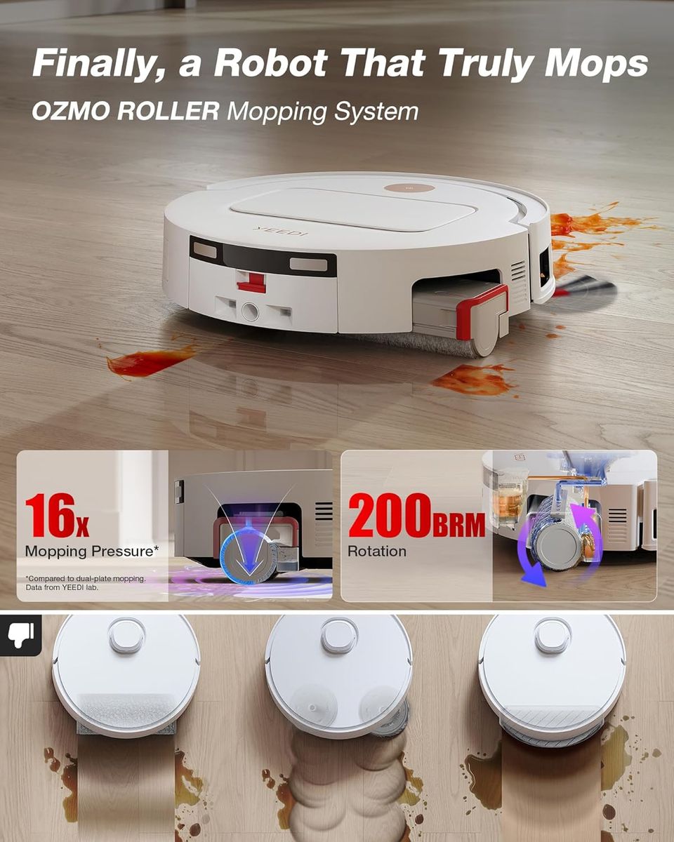YEEDI M14 Plus: Self-Washing Mop & 18000Pa Suction