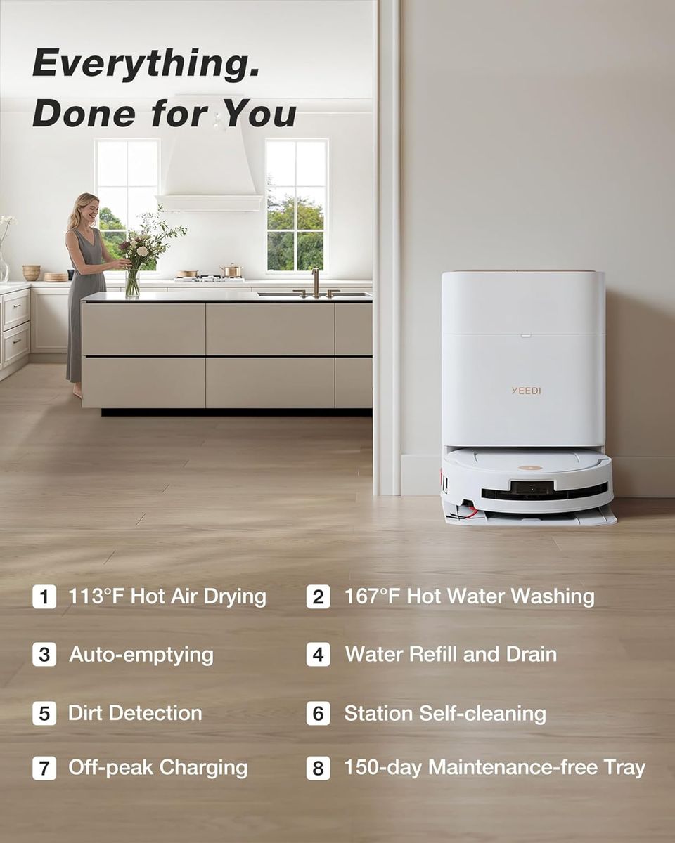 YEEDI M14 Plus: Self-Washing Mop & 18000Pa Suction