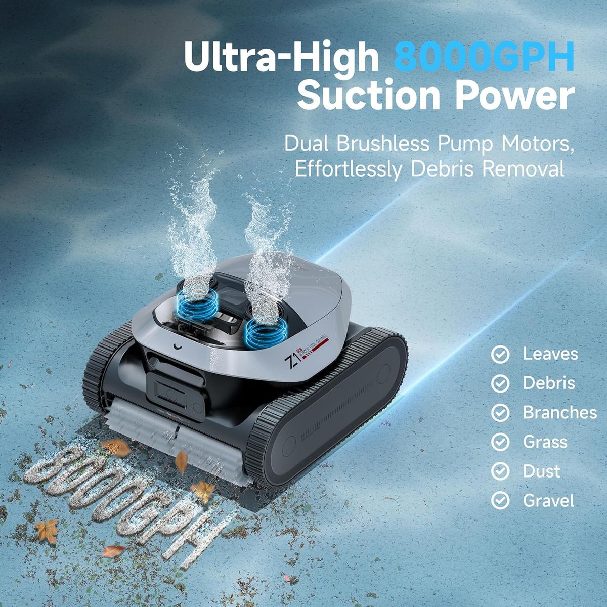Dreame Z1 Pro: Cordless Robotic Pool Cleaner with LiFi